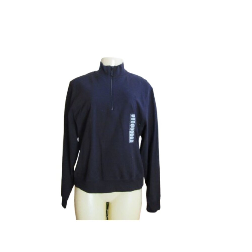 New w Tags, Champion Black Organic 1/4 Zip Athletic Top Size Large